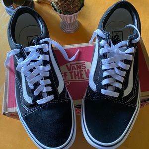 Old School Black and White Vans